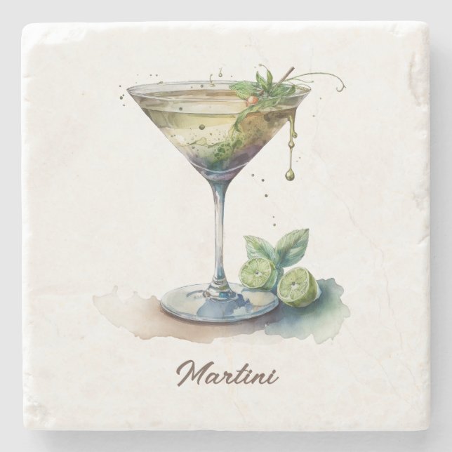 Coaster, Stone - Martini Coaster (Front)