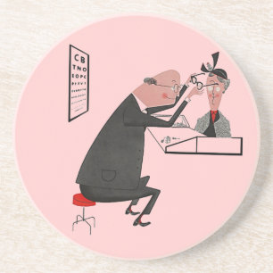Coaster ~ Vintage Mid-Century Eye Doctor Glasses