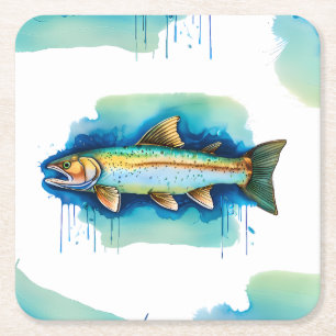 Coaster - Watercolor Series: Trout/Salmon