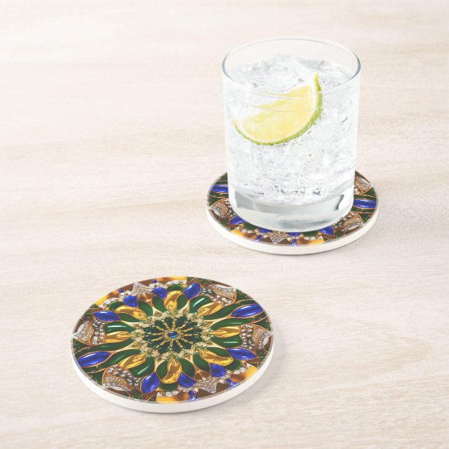 Coaster with Brazil Colours Design (Side)
