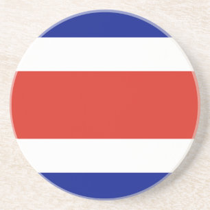 Coaster with Flag of Costa Rica