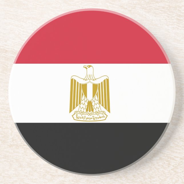 Coaster with Flag of Egypt (Front)