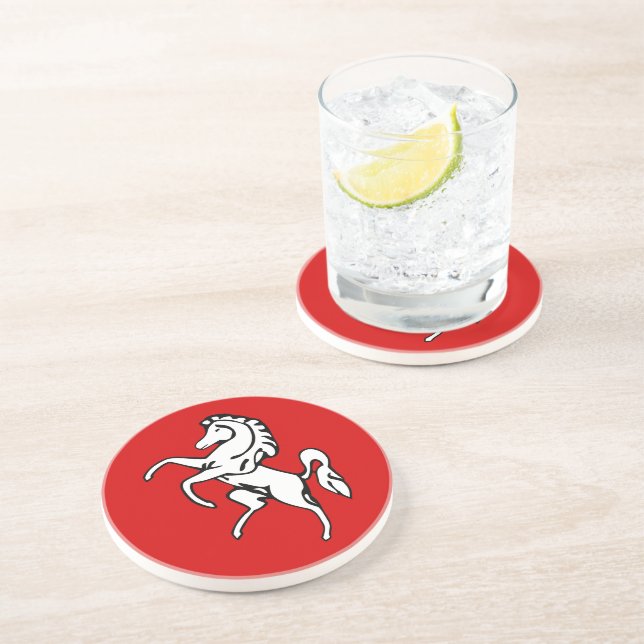 Coaster with Flag of Kent, England (Side)