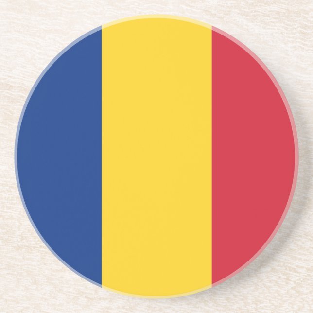 Coaster with Flag of Romania (Front)