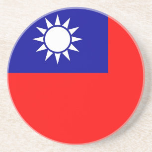 Coaster with Flag of Taiwan