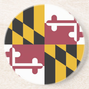 Coaster with Flag of the Maryland, USA