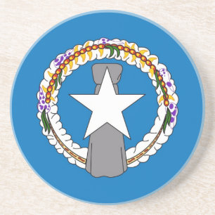 Coaster with Flag of the Northern Mariana