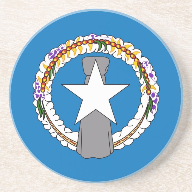 Coaster with Flag of the Northern Mariana (Front)