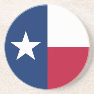 Coaster with Flag of the Texas, USA