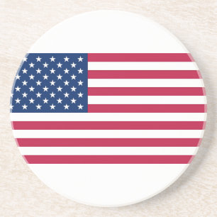Coaster with Flag of the USA
