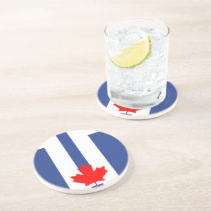 Coaster with Flag of Toronto, Canada