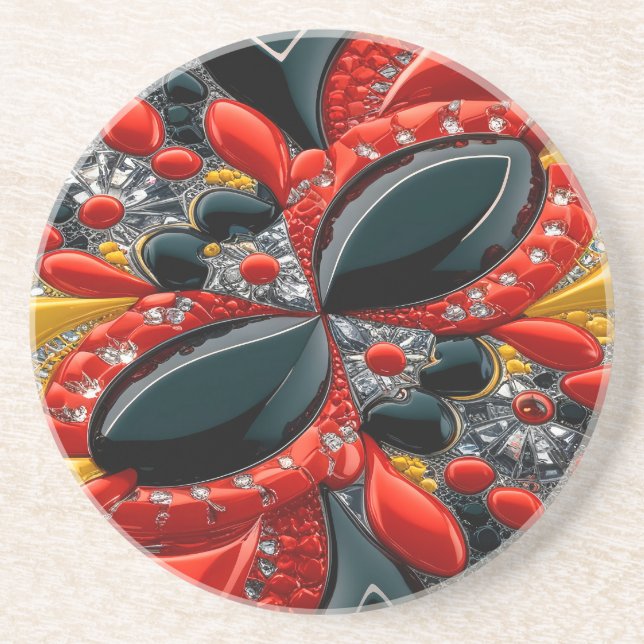 Coaster with Germany Colours Design (Front)