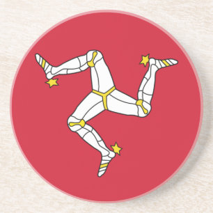 Coaster with Isle of Man Flag, United Kingdom
