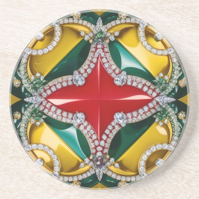 Coaster with Los Angeles Colours Design (Front)