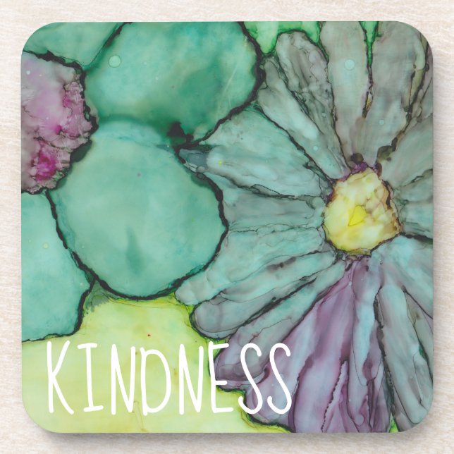 Coasters "Flowers Ink 1" (Front)