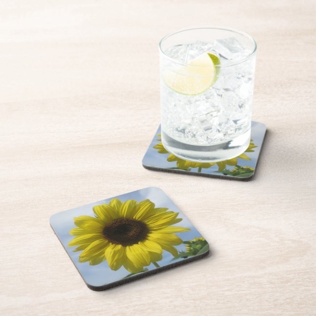 Coasters - Hard Plastic - Sunflower Summer Sky (Right Side)