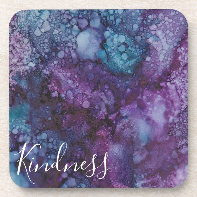 Coasters "Purple-Blues Pretty"/Personalise (Front)