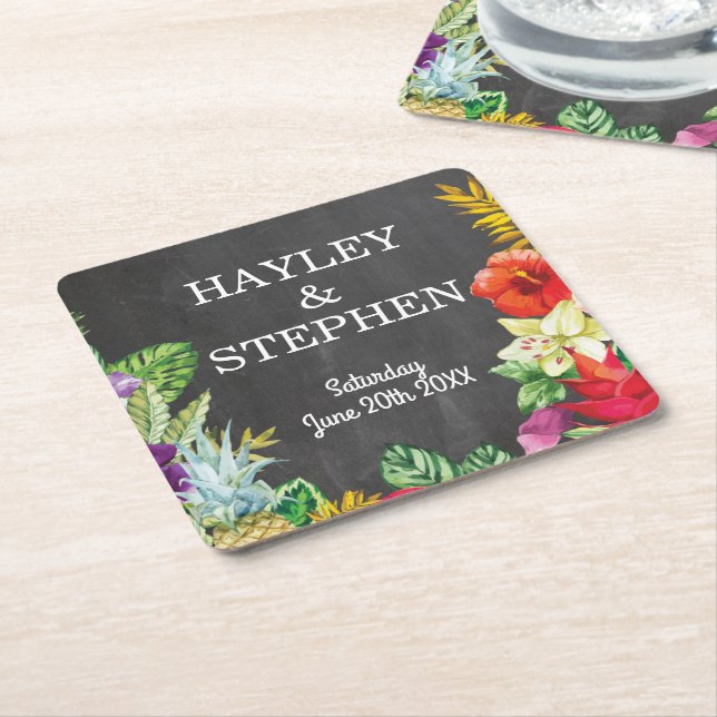 Coasters Tropical Aloha Lights Wedding Party (Angled)
