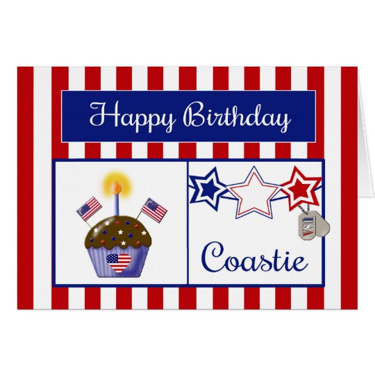 Coastie Birthday Card - Coast Guard