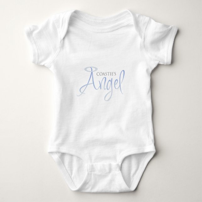 Coastie's Angel Baby Bodysuit (Front)