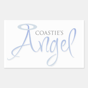 Coastie's Angel Rectangular Sticker