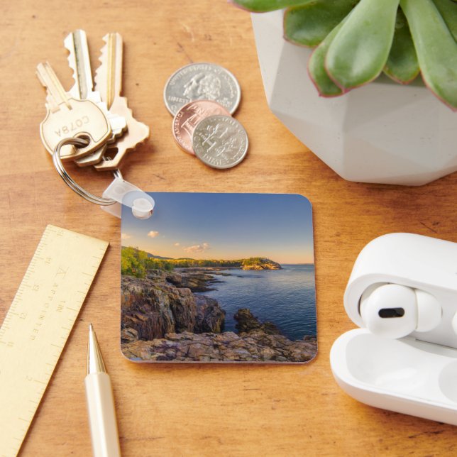 Coastline | Acadia National Park, Schooner Head Key Ring (Desk)