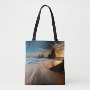 Coastline At Sunset   Northern California Tote Bag