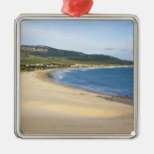 Coastline Beach Along The Coast Near Tarifa Metal Tree Decoration