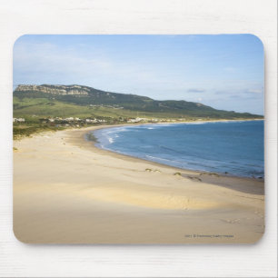 Coastline Beach Along The Coast Near Tarifa Mouse Mat