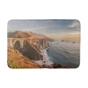 Coastline Bixby Bridge, Big Sur California Bath Mat