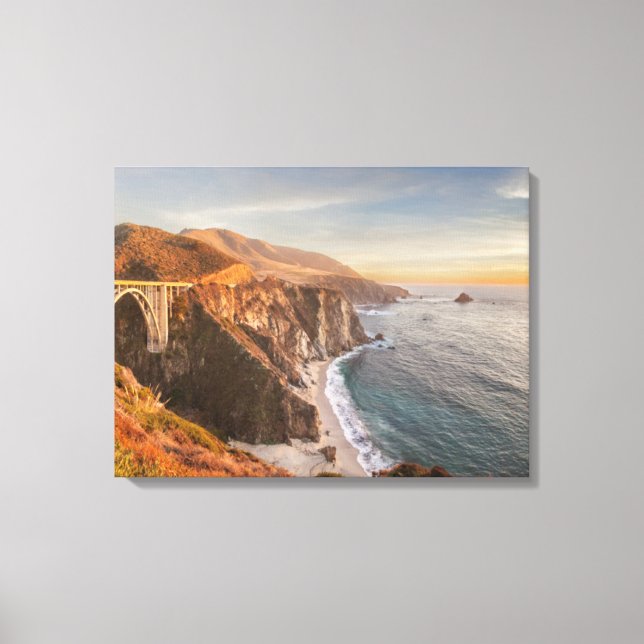 Coastline | Bixby Bridge, Big Sur California Canvas Print (Front)