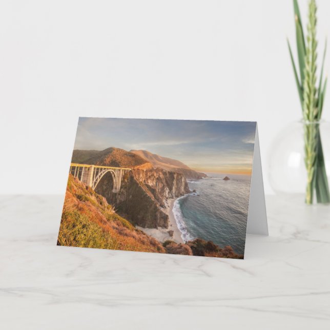 Coastline | Bixby Bridge, Big Sur California Card (Front)