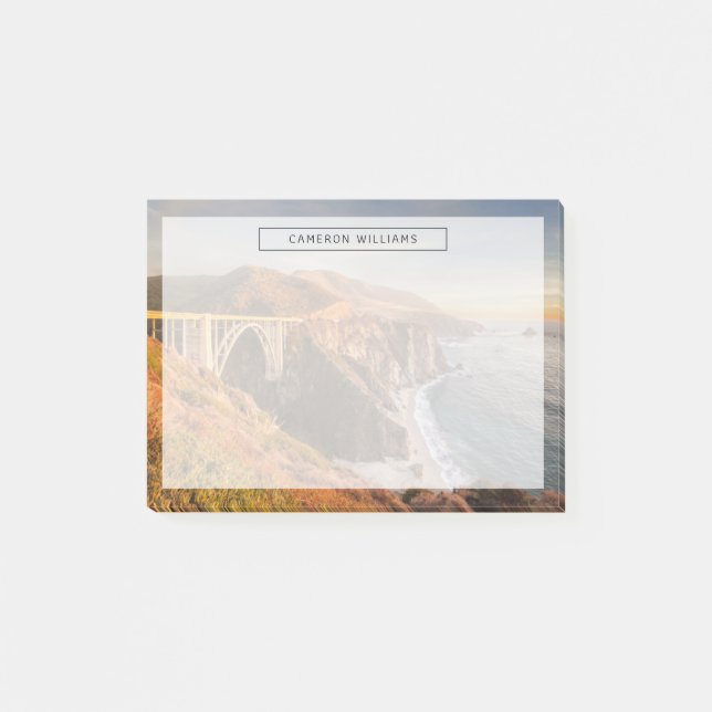 Coastline | Bixby Bridge, Big Sur California Post-it Notes (Front)