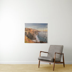 Coastline Bixby Bridge, Big Sur California Tapestry