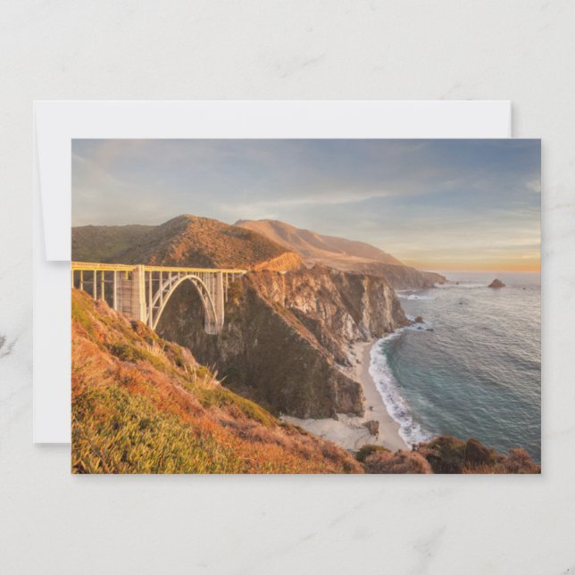 Coastline | Bixby Bridge, Big Sur California Thank You Card (Front)