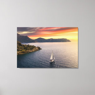 Coastline   Bodrum, Turkey Canvas Print