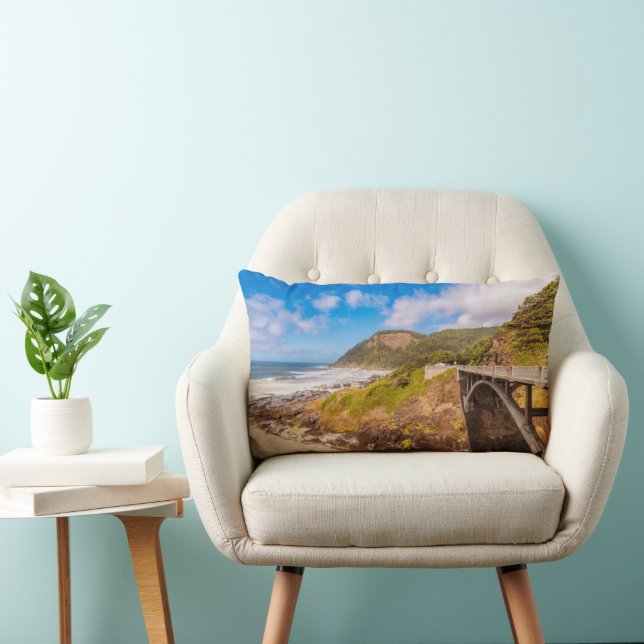 Coastline | Cook's Chasm, Yachats, Oregon Lumbar Cushion (Chair)