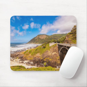 Coastline   Cook's Chasm, Yachats, Oregon Mouse Mat
