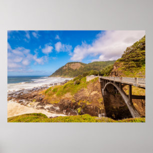 Coastline Cook's Chasm, Yachats, Oregon Poster