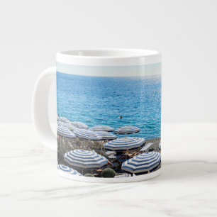 Coastline   French Riviera, Nice France Large Coffee Mug