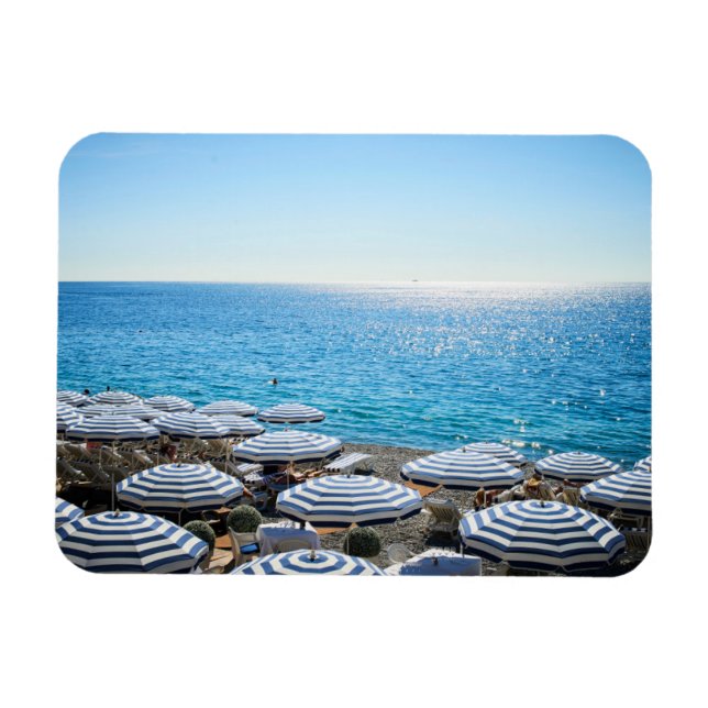 Coastline | French Riviera, Nice France Magnet (Horizontal)