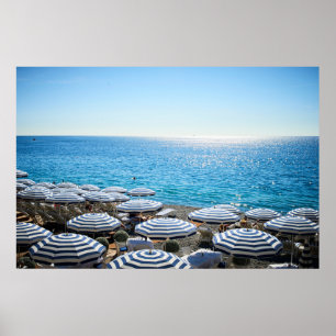 Coastline   French Riviera, Nice France Poster