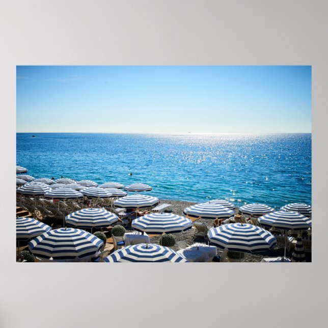Coastline | French Riviera, Nice France Poster (Front)