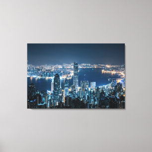 Coastline Hong Kong Island, Asia Canvas Print