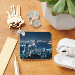 Coastline Hong Kong Island, Asia Key Ring