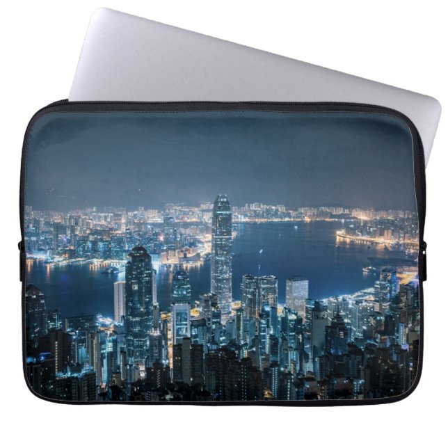 Coastline | Hong Kong Island, Asia Laptop Sleeve (Front)