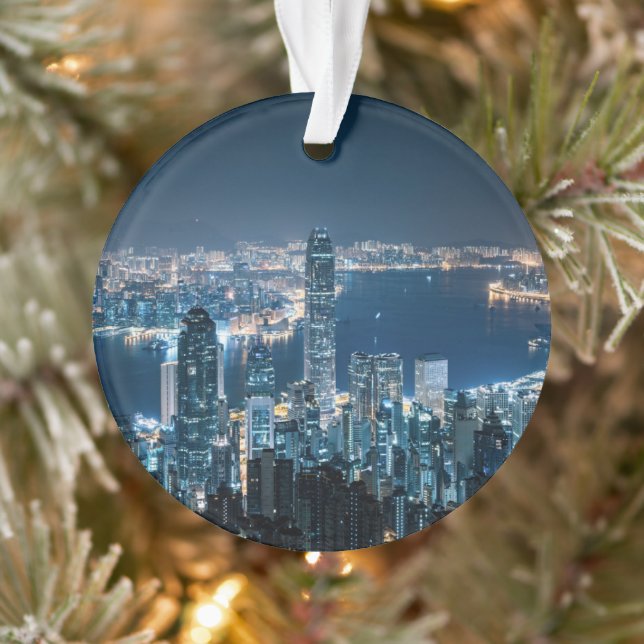 Coastline | Hong Kong Island, Asia Ornament (Tree)