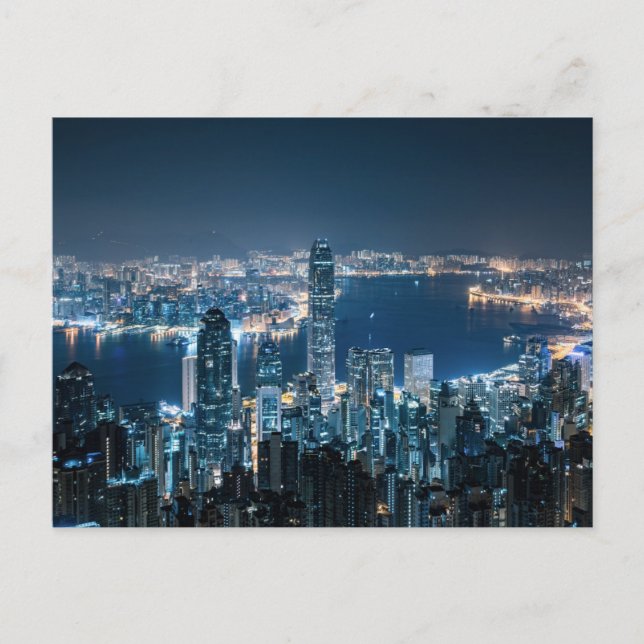 Coastline | Hong Kong Island, Asia Postcard (Front)