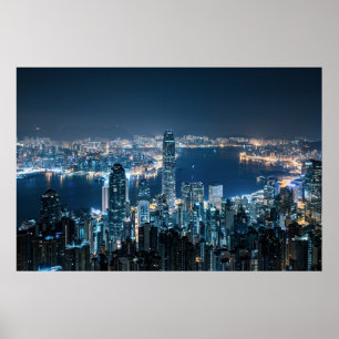 Coastline   Hong Kong Island, Asia Poster