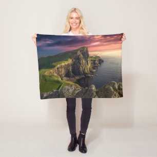 Coastline Isle of Skye, Scotland Fleece Blanket